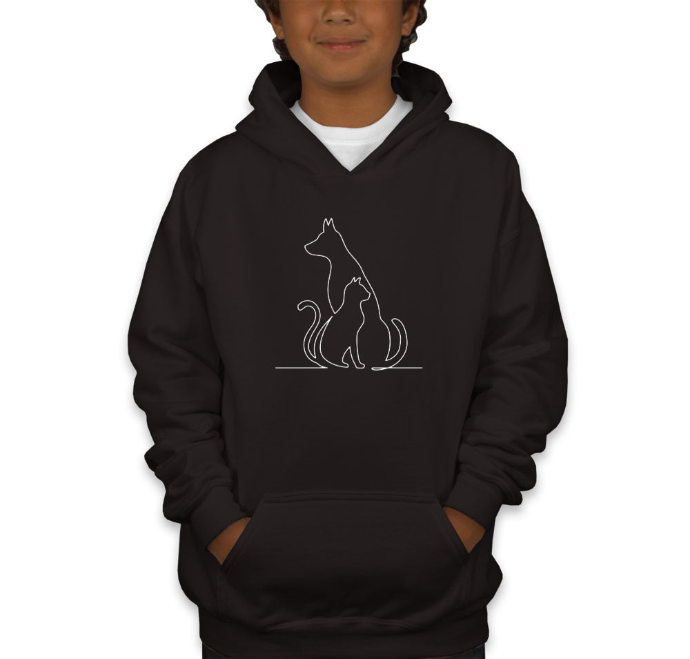 Dog And Cat Youth Hoodie