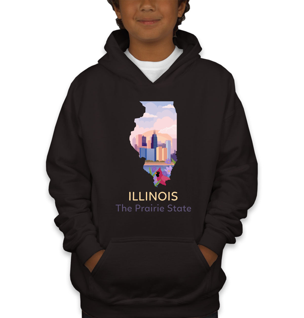 Illinois The Prairie State Youth Hoodie