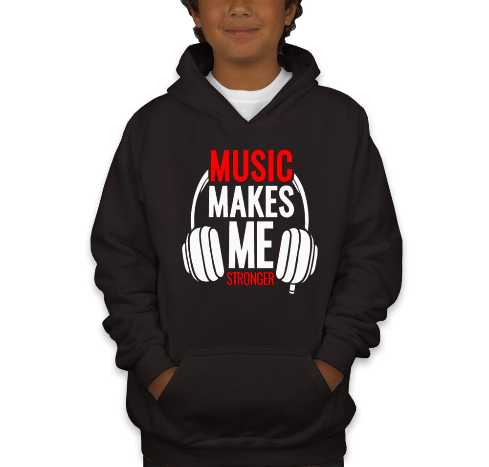 Music Makes Me Stronger Youth Hoodie