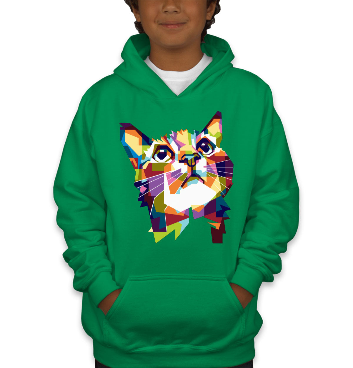 Colorful Cat Youth Hoodie