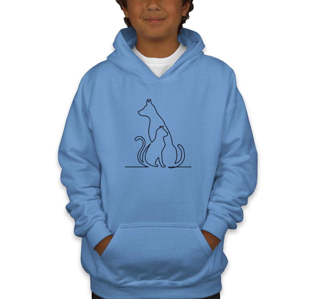 Dog And Cat Youth Hoodie