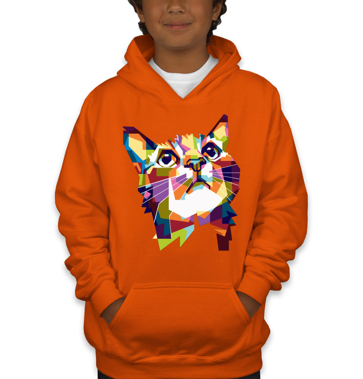 Colorful Cat Youth Hoodie