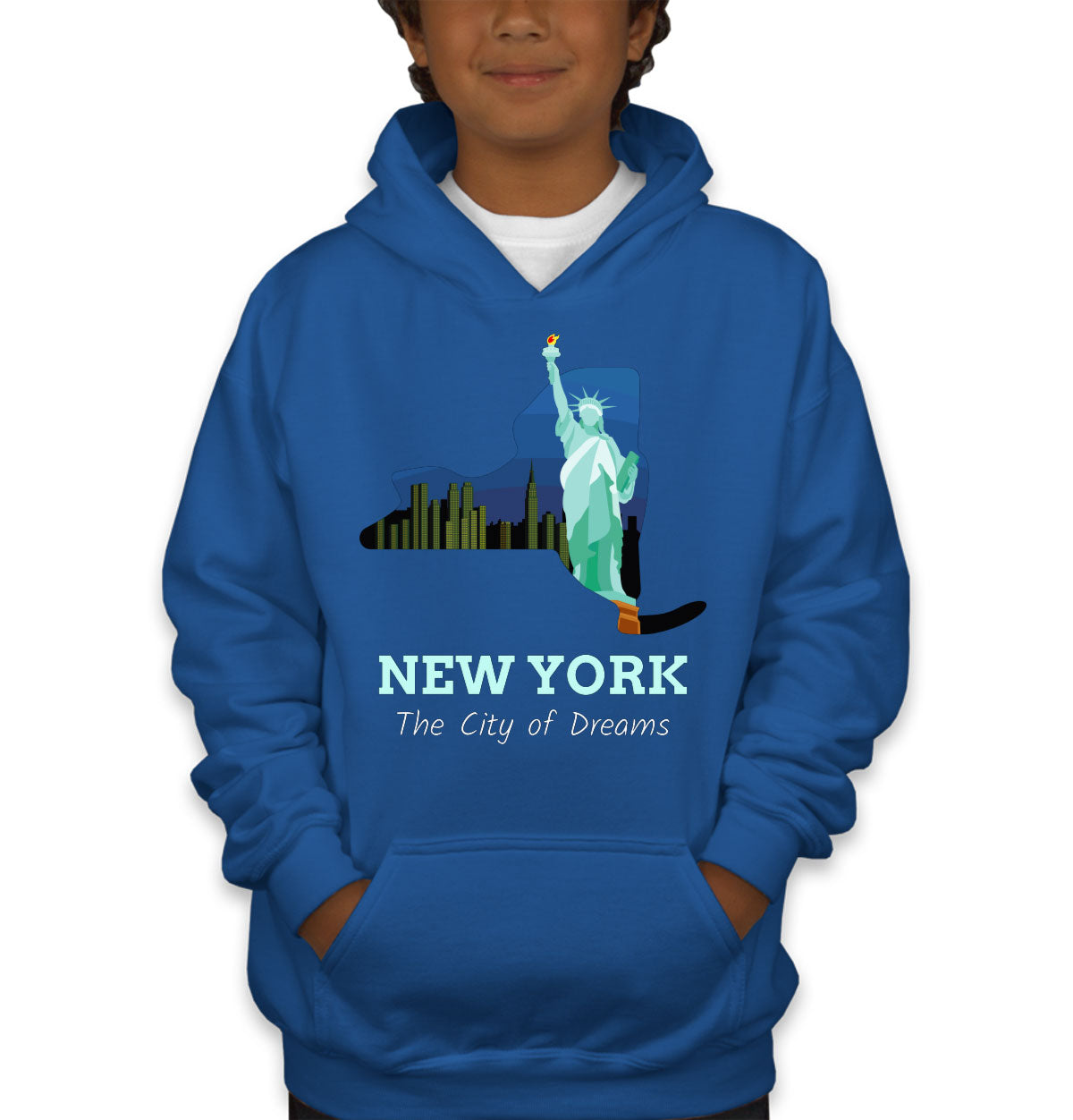 New York The City Of Dreams Youth Hoodie