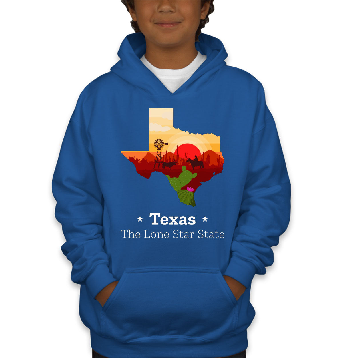 Texas The Lone Star State Youth Hoodie