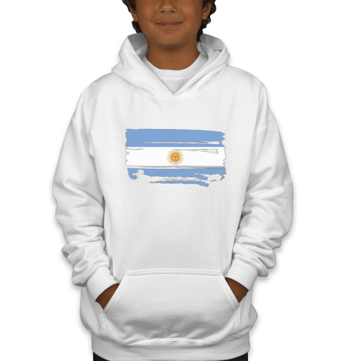 Argentina Flag Youth Hoodie