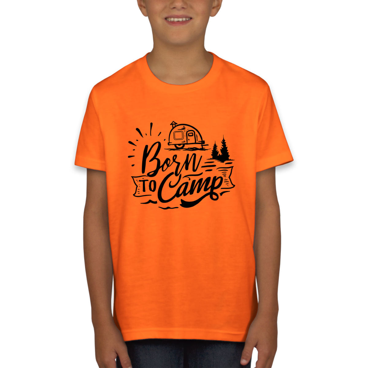 Born To Camp Youth T-shirt