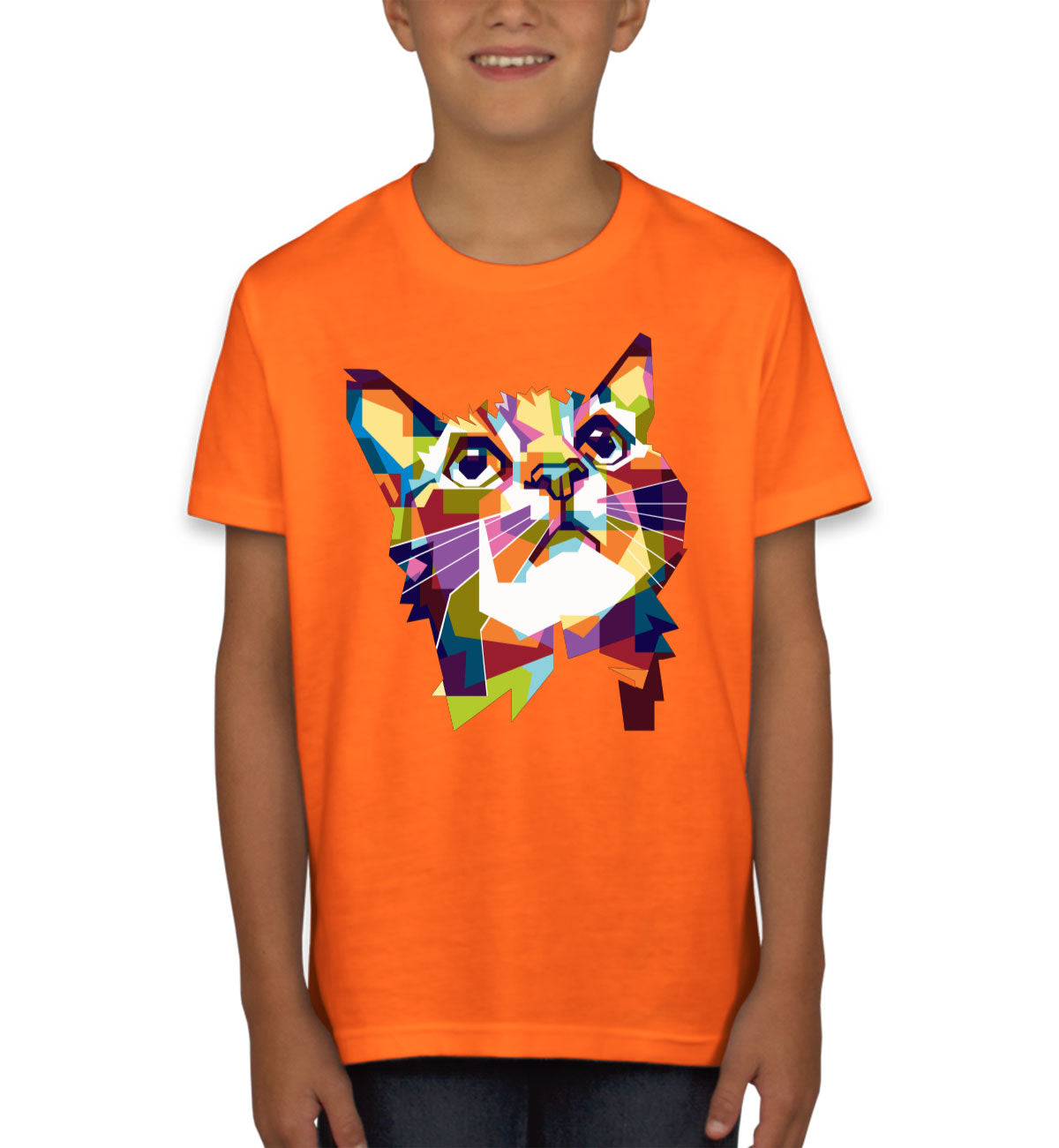 Colorful Cat Youth T-shirt