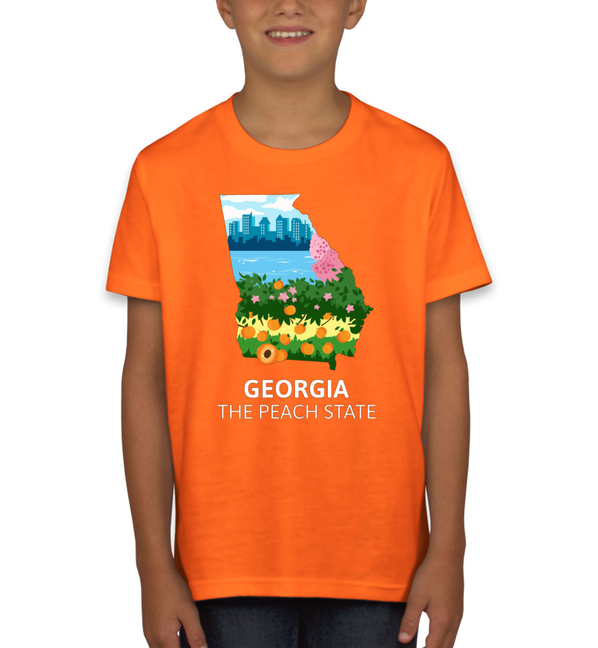 Georgia The Peach State Youth T-shirt