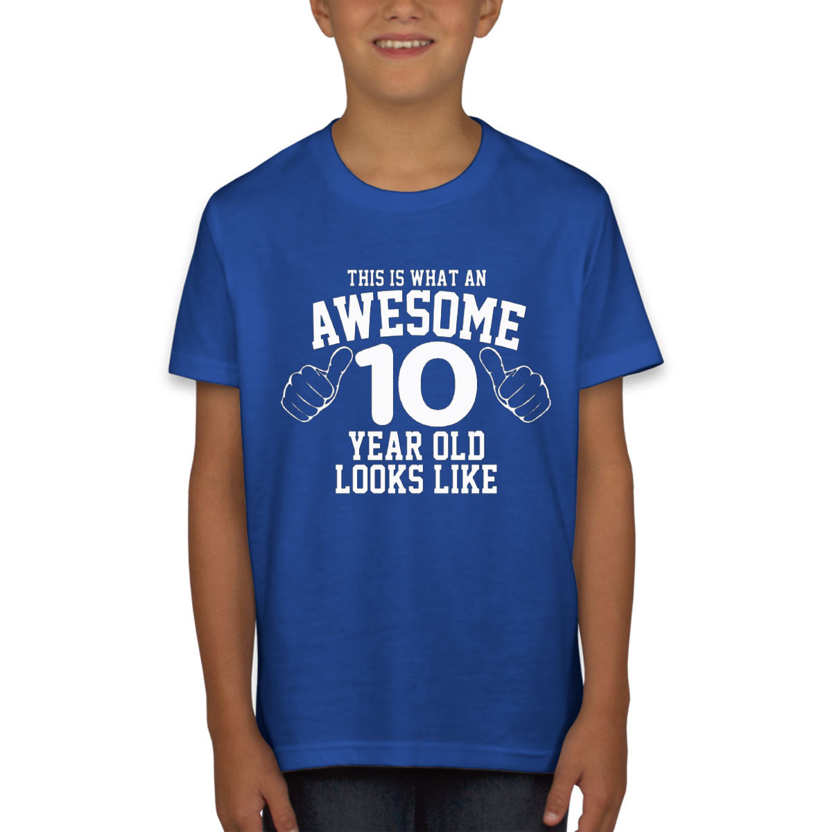 This Is What An Awesome [Custom Age] Year Old Looks Like Birthday Youth T-shirt